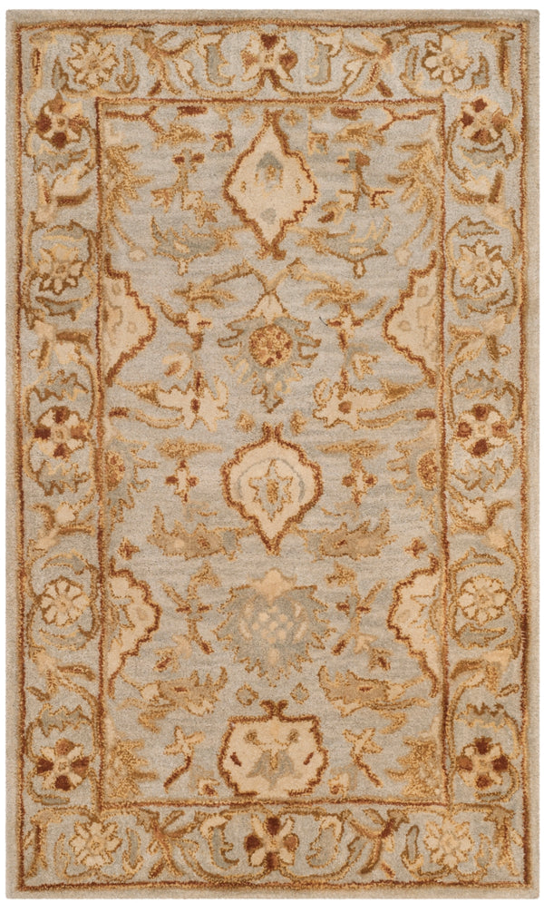 Antiquity 60 Hand Tufted Wool Pile Rug in Light Grey 9ft x 12ft