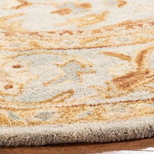 Antiquity 60 Hand Tufted Wool Pile Rug in Light Grey 9ft x 12ft