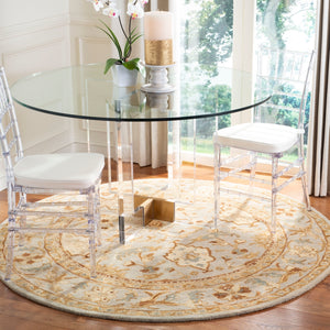 Antiquity 60 Hand Tufted Wool Pile Rug in Light Grey 9ft x 12ft