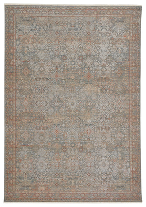 Jaipur Living Hartlin Oriental Blue/ Orange Area Rug (9'X12'10")