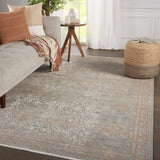 Jaipur Living Hartlin Oriental Blue/ Orange Area Rug (9'X12'10")