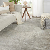 Jaipur Living Alaina Medallion Gray/ Cream Area Rug (9'X12'10")