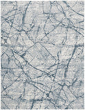 Atwell Contemporary Marbled Rug, Teal Blue/Gray, 10ft x 13ft Area Rug