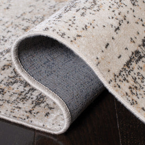 Atlas 939 Transitional Power Loomed 100% Viscose Rug Ivory / Beige