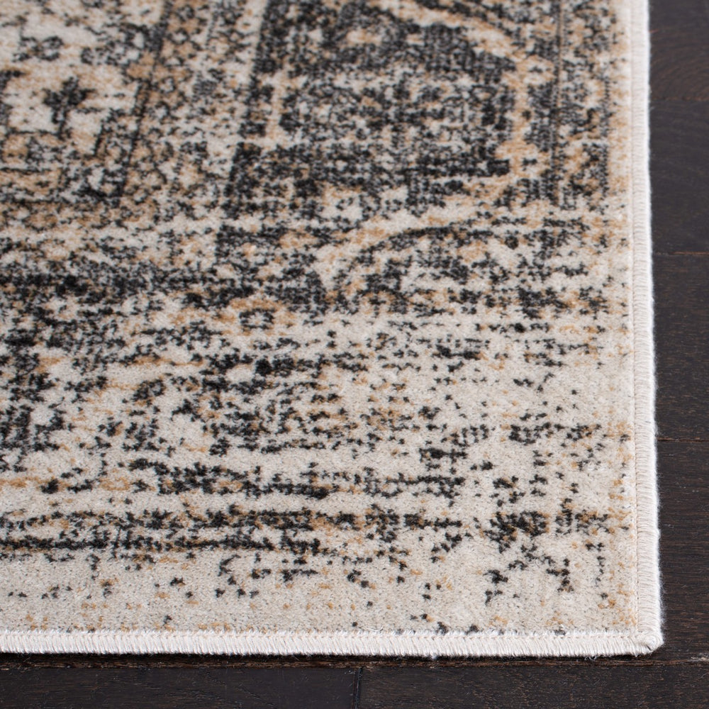 Atlas 939 Transitional Power Loomed 100% Viscose Rug Ivory / Beige