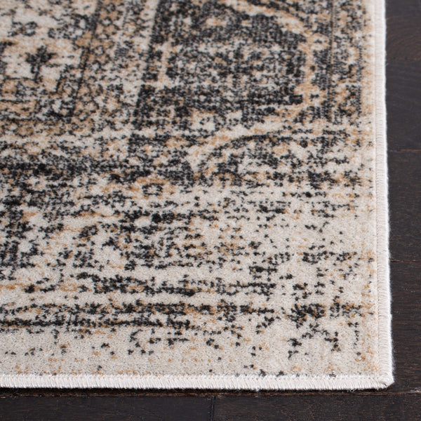 Atlas 939 Transitional Power Loomed 100% Viscose Rug Ivory / Beige