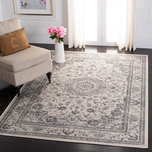 Atlas 960 Transitional Power Loomed 100% Viscose Rug Ivory / Beige