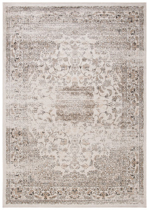 Atlas 965 Transitional Power Loomed 100% Viscose Rug Beige / Grey