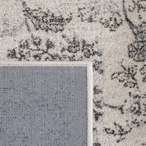 Atlas 965 Transitional Power Loomed 100% Viscose Rug Ivory / Grey