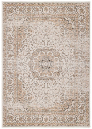 Atlas 972 Transitional Power Loomed 100% Viscose Rug Ivory / Beige