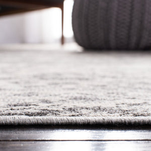 Atlas 975 Transitional Power Loomed 100% Viscose Rug Charcoal / Grey