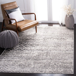 Atlas 975 Transitional Power Loomed 100% Viscose Rug Charcoal / Grey