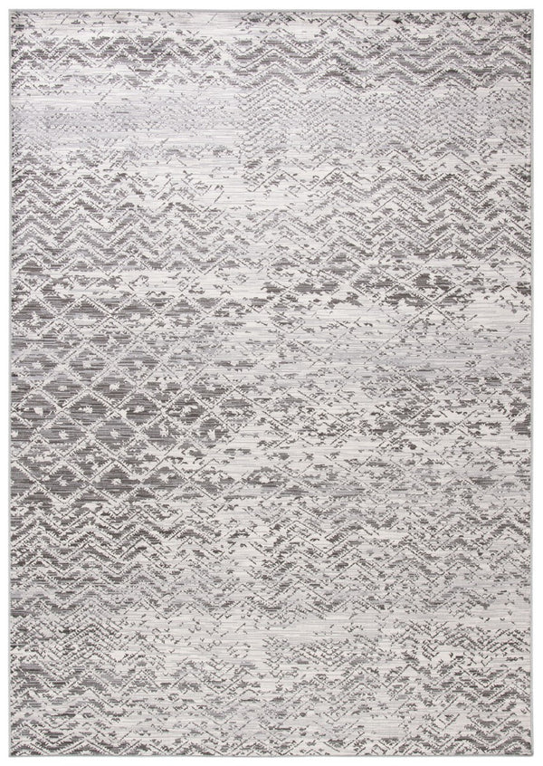 Atlas 975 Transitional Power Loomed 100% Viscose Rug Charcoal / Grey
