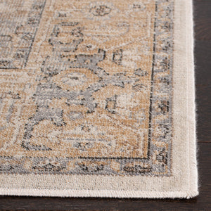 Atlas 976 Transitional Power Loomed 100% Viscose Rug Camel / Stone