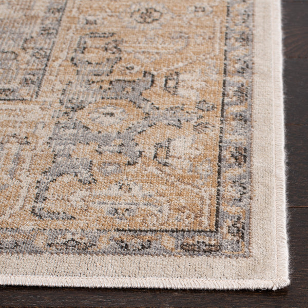 Atlas 976 Transitional Power Loomed 100% Viscose Rug Camel / Stone