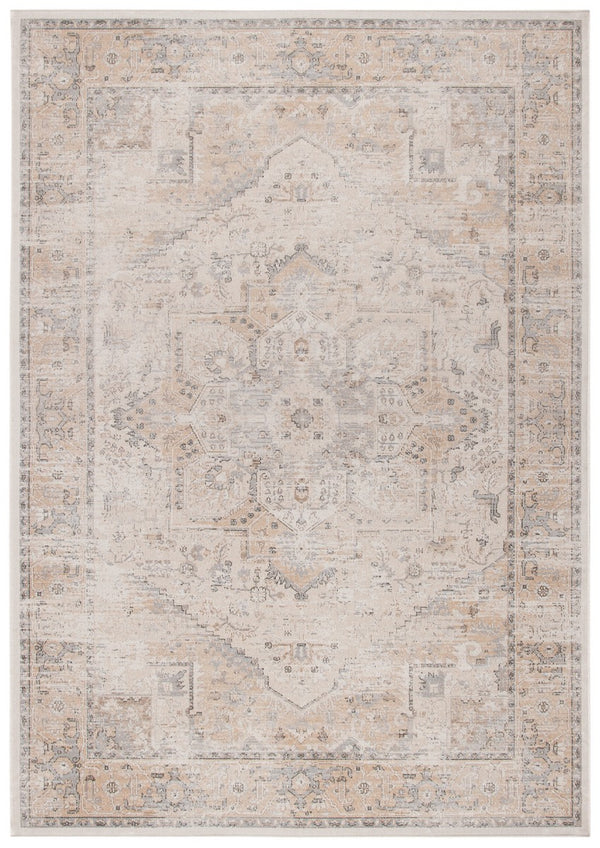 Atlas 976 Transitional Power Loomed 100% Viscose Rug Camel / Stone