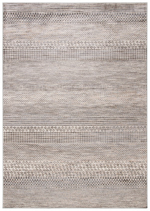 Atlas 978 Transitional Power Loomed 100% Viscose Rug Ivory / Beige