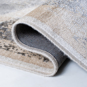 Atlas 979 Transitional Power Loomed 100% Viscose Rug Charcoal / Grey