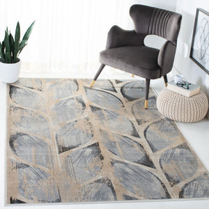 Atlas 979 Transitional Power Loomed 100% Viscose Rug Charcoal / Grey