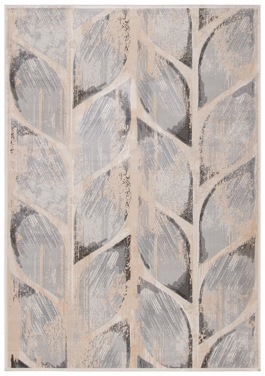 Atlas 979 Transitional Power Loomed 100% Viscose Rug Charcoal / Grey