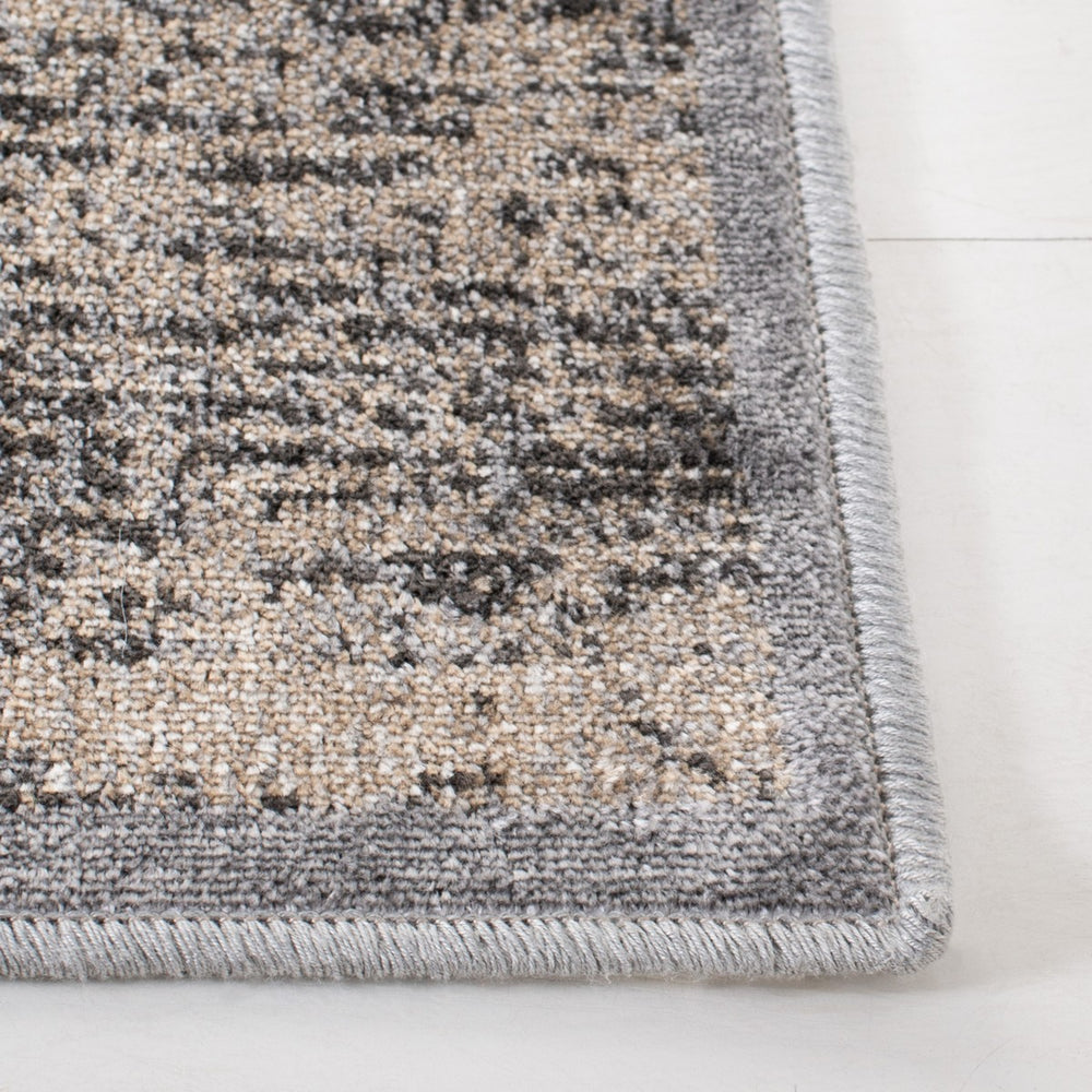 Atlas 981 Transitional Power Loomed 100% Viscose Rug Charcoal / Grey