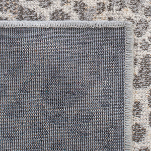 Atlas 985 Transitional Power Loomed 100% Viscose Rug Ivory / Grey