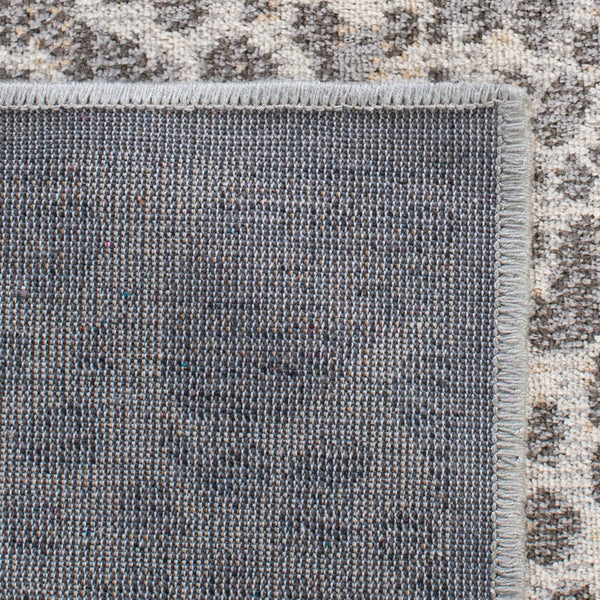 Atlas 985 Transitional Power Loomed 100% Viscose Rug Ivory / Grey