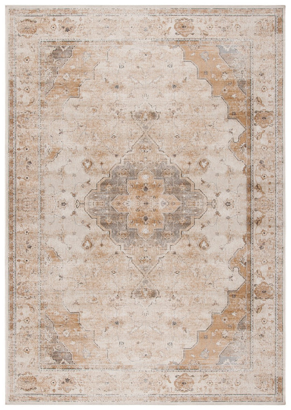 Atlas 986 Transitional Power Loomed 100% Viscose Rug Ivory / Beige