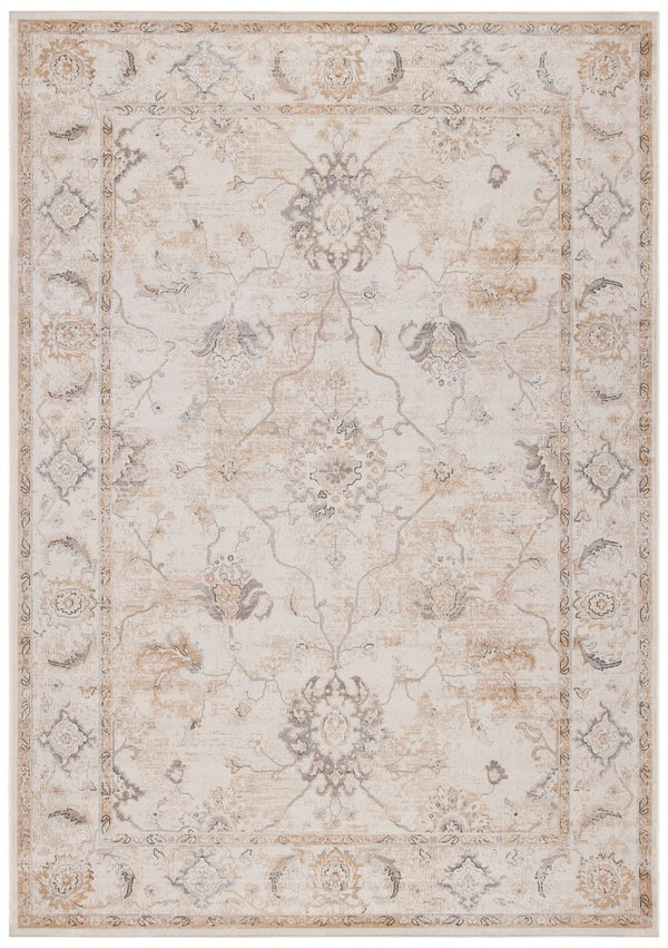 Atlas 987 Transitional Power Loomed 100% Viscose Rug Ivory / Beige