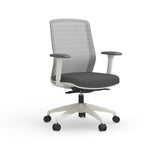 Antoine Office Chair in Gray with White Components