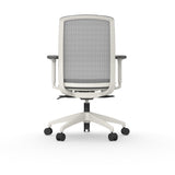 Antoine Office Chair in Gray with White Components