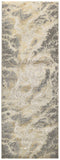 Aura Modern Marbled, Beige/Gray/Gold, 2ft - 10in x 7ft - 10in, Runner