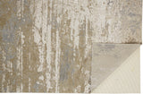 Aura Luxe Modern Rug, Gray/Beige/Gold, 8ft x 11ft Area Rug