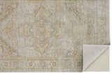 Aura Modern Ornamental Rug, Beige/Gold, 8ft x 11ft Area Rug