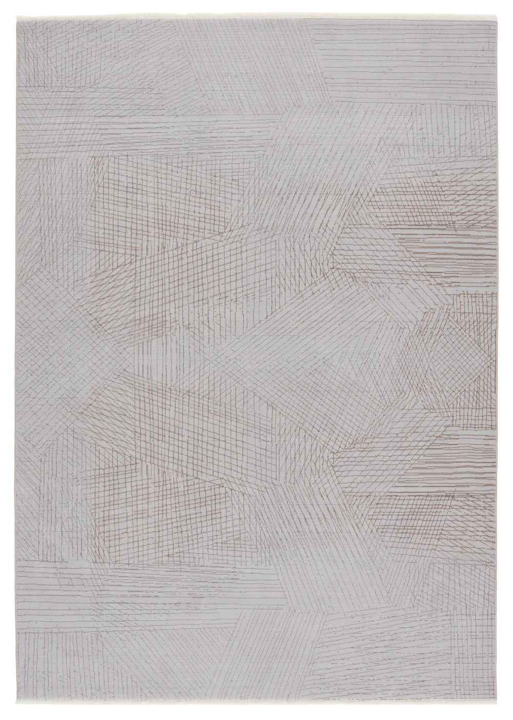 Jaipur Living Sayer Geometric Gray/ Taupe Area Rug (9'6"X12'6")