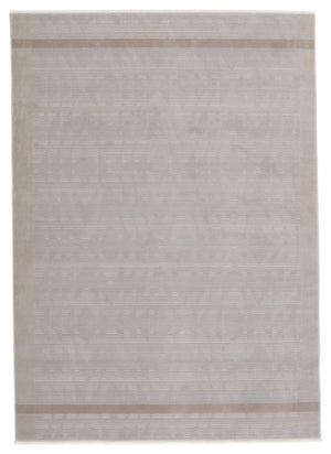 Jaipur Living Linus Tribal Taupe/ Light Gray Area Rug (9'6"X12'6")