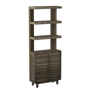 Legends Furniture Fully Assembled 78 Inch Bookcase with Storage Cabinets AV3975.CHR