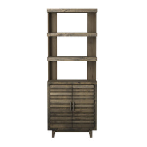 Legends Furniture Fully Assembled 78 Inch Bookcase with Storage Cabinets AV3975.CHR