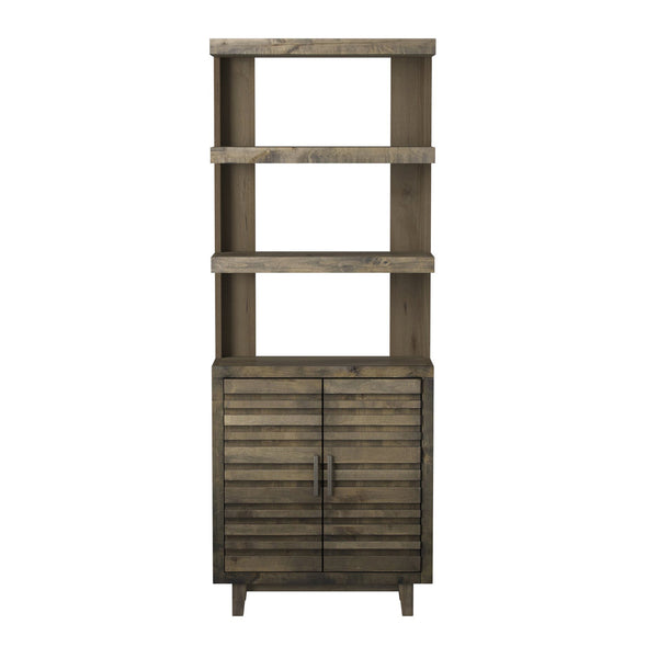 Legends Furniture Fully Assembled 78 Inch Bookcase with Storage Cabinets AV3975.CHR