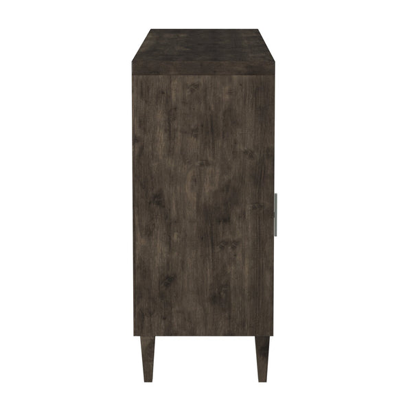 Legends Furniture Fully Assembled TV Stand for 65 Inch TV with Electric Fireplace Included AV5201.CHR