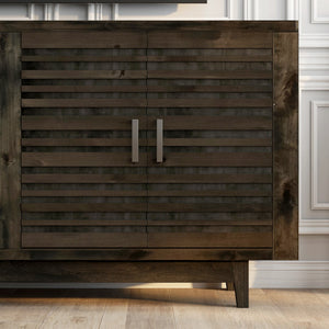 Legends Furniture Fully Assembled TV Stand for 85 Inch TV with Electric Fireplace Included AV5401.CHR