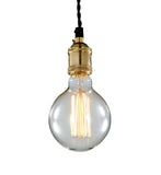 Bethel Brass Single Pendant Lighting in Metal