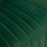 Ava Chair in Emerald Green Velvet w/ Gold Leg by Diamond Sofa