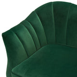 Ava Sofa in Emerald Green Velvet w/ Gold Leg by Diamond Sofa