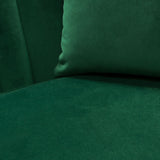 Ava Sofa in Emerald Green Velvet w/ Gold Leg by Diamond Sofa