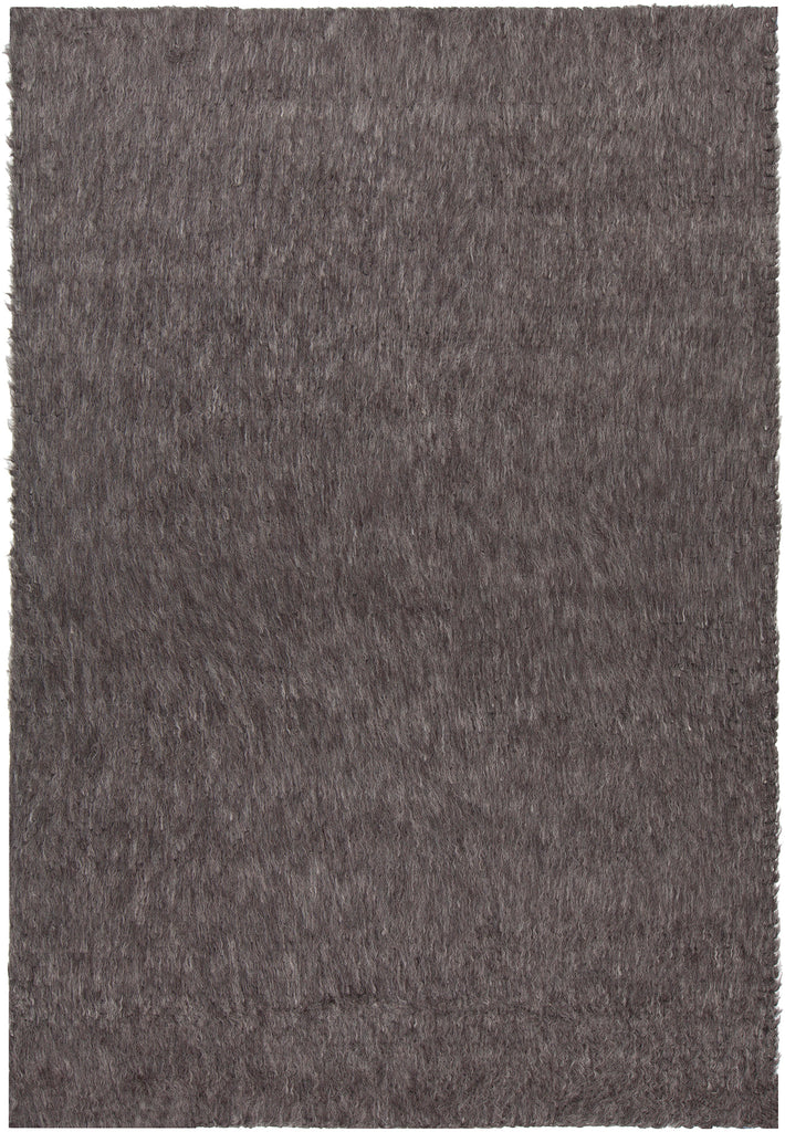 Chandra Rugs Aveda 100% Wool Hand-Woven Contemporary Shag Rug Black 7'9 x 10'6