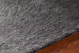 Chandra Rugs Aveda 100% Wool Hand-Woven Contemporary Shag Rug Black 7'9 x 10'6