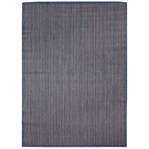 Trans-Ocean Liora Manne Avena Texture Casual Indoor/Outdoor Power Loomed 91% Polypropylene/9% Polyester Rug Denim 7'10" x 9'10"