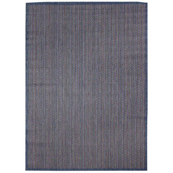 Trans-Ocean Liora Manne Avena Texture Casual Indoor/Outdoor Power Loomed 91% Polypropylene/9% Polyester Rug Denim 7'10" x 9'10"