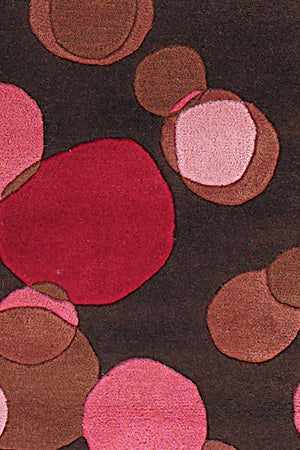 Chandra Rugs Avalisa 100% Wool Hand-Tufted Contemporary Rug Brown/Red/Pink/Taupe 7'9 x 10'6